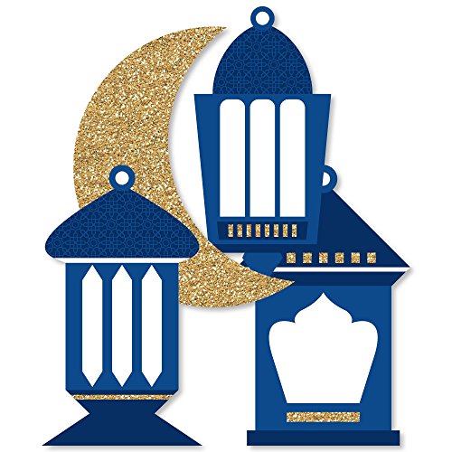Big Dot of Happiness Ramadan - Lantern Decorations DIY Eid Mubarak Party Essentials - Set of 20
