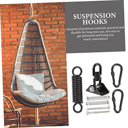 Toyvian 1set Heavy Bag Hanger Bracket Set Stainless Steel Anchor for to Install Suspension Hooks for Hammocks Swings Outdoor Use