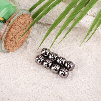 8pcs Strong Magnetic Hijab Pins - Multi-Purpose No-Snag Buttons, Scarf Clasp, Pinless Brooch for Women's Clothing (Silver)
