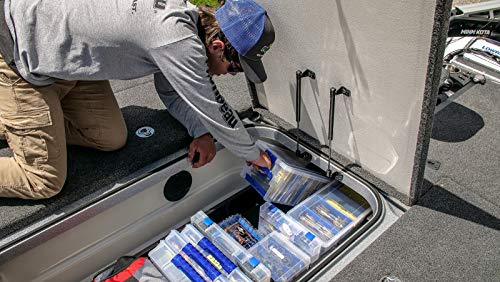 Flambeau Outdoors 4510 Clear Fishing Organizer - Super Half Satchel Soft Fishing Lure Storagees,Bait Organizer,Tuff Tainer with Zerust Anti-Rust Dividers,(Pack of 4) - size: 15x8x6.25-Inch (Pack of 4)