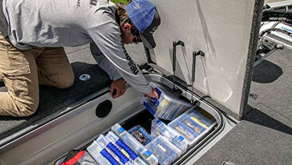 Flambeau Outdoors 4510 Clear Fishing Organizer - Super Half Satchel Soft Fishing Lure Storagees,Bait Organizer,Tuff Tainer with Zerust Anti-Rust Dividers,(Pack of 4) - size: 15x8x6.25-Inch (Pack of 4)