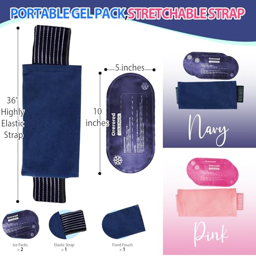 Ice Packs for Injuries Reusable, 3-Piece Set Soft Cold Gel Soft Ice Wrap for Injury, Alleviate Joint and Muscle Pain - Gel Ice Pack Resuable for Back, Elbow, Shoulder(3pcs-Pink) - color: 3pcs-pink