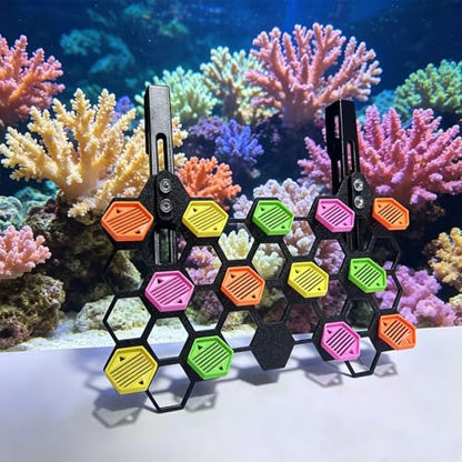 Coral Fragment Stand is Used for Coral Reef Tanks. It Contains 13 Fragment Holders and has an Inclined Viewing Surface for a Wider View. It is a seawater Aquarium Fragment Support