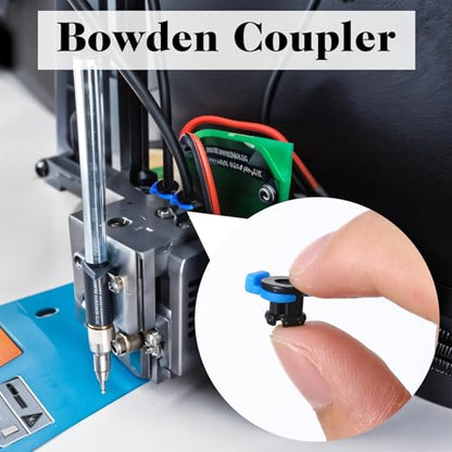 40 PCS Bowden Tube Coupler 1.75mm Bowden Tube Connector 3D Printer Clips Collet Clamp Clip Bowden-Collet 3D Printer Parts Accessories for 3D-Printers