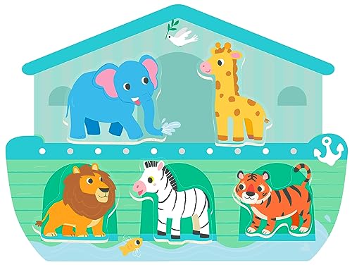 5 Piece Noah's Ark Puzzle for Kids Ages 3-5