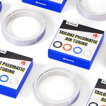 TAILONZ PNEUMATIC Air Line 1/4 inch od Clear Pneumatic Nylon Tube 32.8ft Air Brake Tubing Nylon Hose - color: Clear-Nylon, size: 1/4'' OD/32.8ft/10m