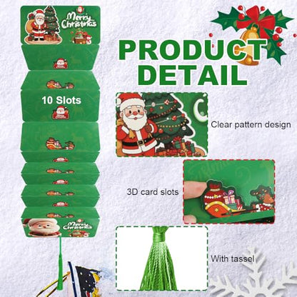 2026 New Christmas Money Envelope for Cash, 10 Slots Surprise, Money Envelopes for Xmas Gift Envelopes Supplies Christmas Cash Gift Envelopes for Men Women Girls Boys, Green - color: Green
