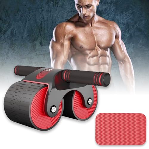 AB Roller, Automatisches Rebound-Bauchrad, Bauchroller Pedal Puller, Bauchroller Muskel Trainer, Automatic Rebound Abdominal Wheel for Home Gym Strength Training