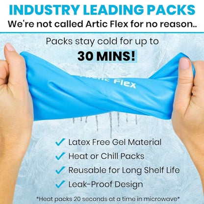 Vive Elbow Ice Pack Wrap - Ultra Cold Gel Ice Pack for Injuries Reusable - Elbow Support Compression for Cold/Hot Therapy - Adjustable for Men/Women, Sports Recovery, Arthritis, Tendonitis Pain Relief - style: Ice Pack