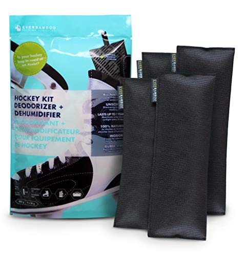 Ever Bamboo Hockey Gear Deodorizer Bag Set w/Bamboo Charcoal (4 x 50 g, 4-Pack)