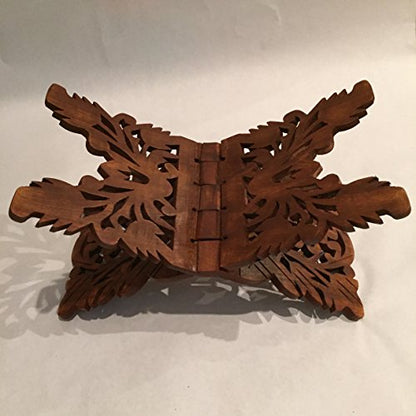 기도 책 홀더 스탠드 독특한 휴일 선물 리할 레할 레일 나무 조각 선물 39.4cm x 17.8cm(15.5인치 x 7인치)