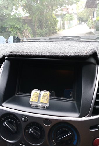 Islam Car Front Console Decorative Ornament Amn046 Mini Al Quran Beginning Page Transparent Glass Muslim Gift