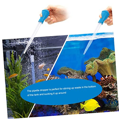Toddmomy Fish Tank Cleaning Kit 3pcs Aquarium Tools Pipette Dropper Feeder Tweezers for Hardscape Coral and Gravel