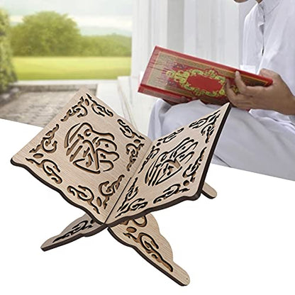 Quran Folding Stand, Quran Holders Muslim Prayer Book Quran Stand Muslim Stand for Practical Home Decoration