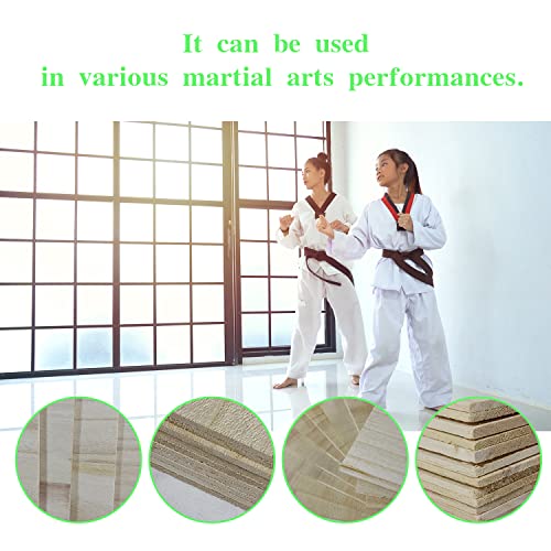 12pcs Taekwondo Karate Breaking Boards,Karate Martial Arts Boards,Professional Wood Boards for Taekwondo Breaking,Boxing Equipment Breaking Board Practice Performing for Kids&Adult - size: 3mm