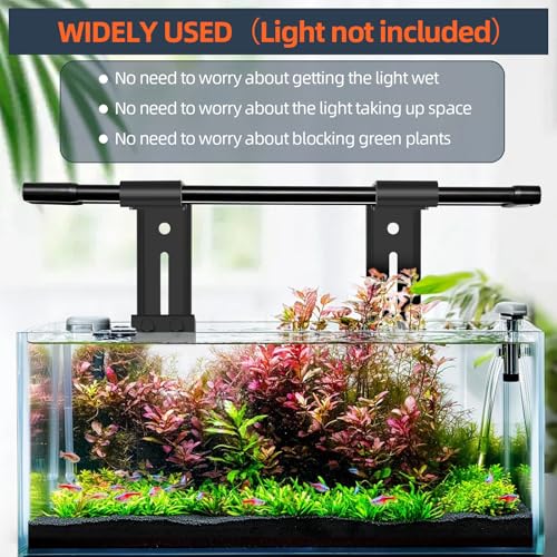 hygger Aquarium Light Clip Holder (for HG-957),1 Piece, Aquarium Fish Tank Light Riser/Holder/Bracket/Stand/Mount - size: 1 piece