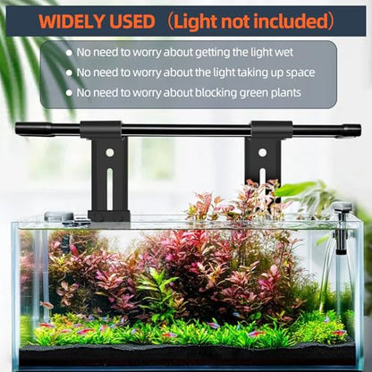 hygger Aquarium Light Clip Holder (for HG-957),1 Piece, Aquarium Fish Tank Light Riser/Holder/Bracket/Stand/Mount - size: 1 piece
