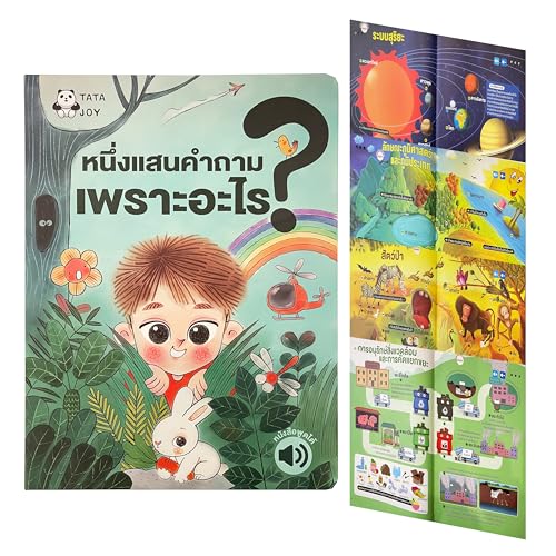 MINMEER Thai Visual Language Toy, Learn Thai Words, Phrases, Sentences, Learn to Speak, Thai Language Learning Toy for Kids and Beginner