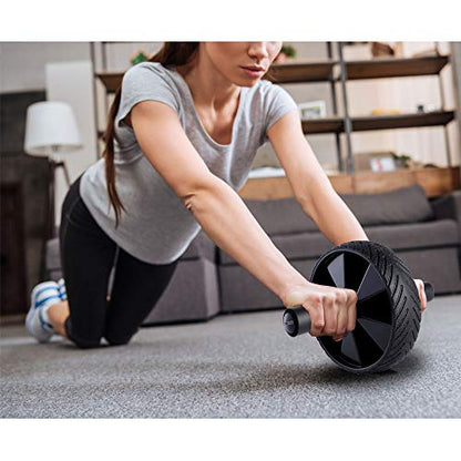 HolaHatha Ab Roller Wheel, Fitness Roller with Handles for Core Building, Workout Equipment for Toning and Abdominal Strengthening