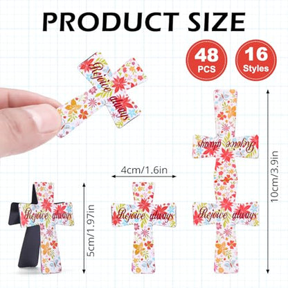 48 Pcs Magnetic Bookmarks Christian Bookmarks Bible Verses Book Markers Religious Magnetic Page Clips for Women Student Mother's Day Reading Gifts School Supplies