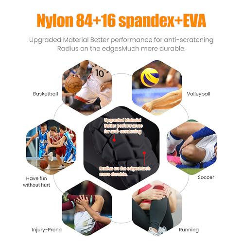 Basketball knee pads, compression leg covers for teenagers and adults, wrestling knee pads, football volleyball, pickleball, weightlifting knee pads (1 black long knee pad, Small) - color: Black, size: Small