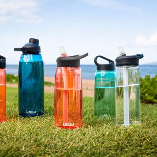 CamelBak Eddy+ Water Bottle with Bite Valve Straw, Leak‑Resistant Easy‑Sip Design for Everyday Hydration, 25oz, True Blue - color: True Blue, size: 25 Ounces