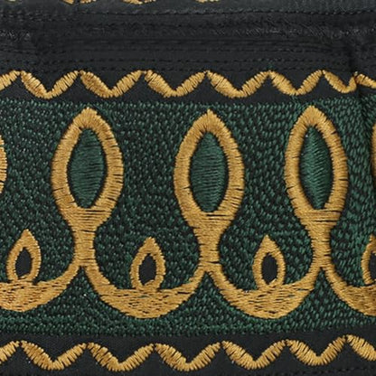 RUIXIA Men Boys Muslim Prayer Kufi Hat Skull Cap Embroidery Islam Kufi Headware takke Praying Beanie Hat Kofia Topi Hat - color: Green/Yellow--kids 7-10yrs