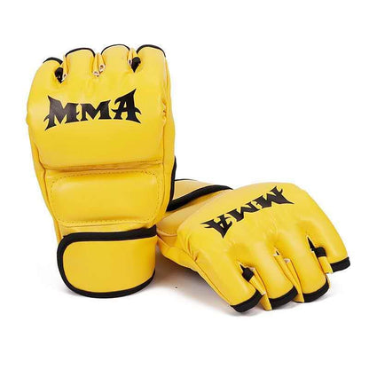 MMA Gloves Grappling Sparring, Mixed Martial Arts Mitts Men Women Boxing Gloves, Combat Sports Training, Muay Thai, Kickboxing, Open Palm Training Gloves for Grappling, Punching Bag, Self-Defense