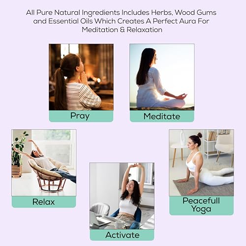 Peppermint Incense Sticks 100 gm Pack, Charcoal Free - 100% Natural,Organic Non Toxic Insence Sticks, Inscents Made with Flowers, Meditation Gifts for Spiritual Cleansing, Relaxation - color: Pepperment