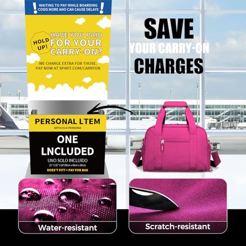 SeaRock 14 inch Small Gym Bag for Men & Women, Mini Duffle Bag with Shoe Compartment, Carry On Duffel Bag for Travel Sports, Rose Pink - color: Rose Pink