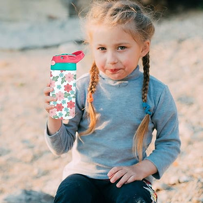 12oz Replacement Lid with 2 Straw for Kid Tumbler,Leak-Proof and Spill-Proof Straw Lids for ZONEGRACE Mocaru,BPA Free,Inner Diameter2.4IN (Rose, 1 Pack) - color: Rose