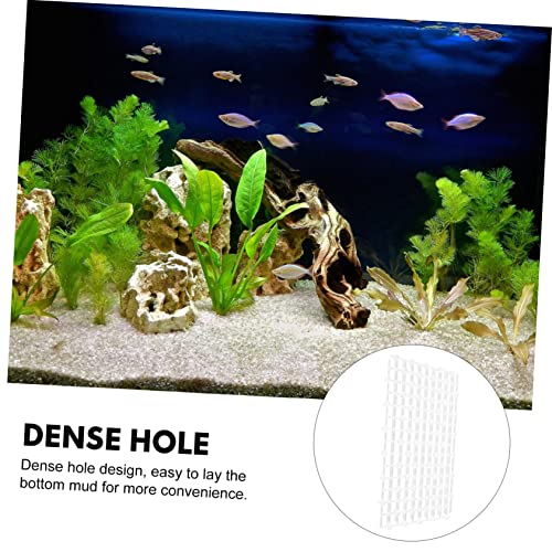Totority 2pcs Aquarium Dividers for Fish Tanks Wear-Resistant Bottom Isolation Plates Convenient Splicing Design for Gravel for Betta and Shrimp Tanks