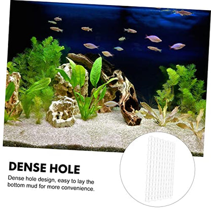 Totority 2pcs Aquarium Dividers for Fish Tanks Wear-Resistant Bottom Isolation Plates Convenient Splicing Design for Gravel for Betta and Shrimp Tanks