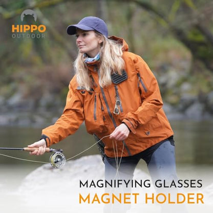 Fly Fishing Sport Glasses for easy exchange fly - style: Magnet Release - Orange