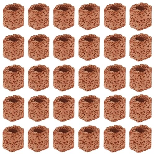 30 Pcs Aquatic Water Plant Fixed Rings, Aquarium Plant Anchors Fish Tank Plant Holder Rings Gravity Ring Fixed Cup, Landscape Ceramic Plant Pot Ring Tool Aquarium Decoration (30)
