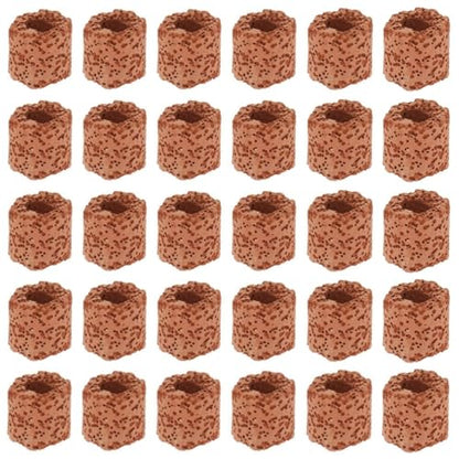 30 Pcs Aquatic Water Plant Fixed Rings, Aquarium Plant Anchors Fish Tank Plant Holder Rings Gravity Ring Fixed Cup, Landscape Ceramic Plant Pot Ring Tool Aquarium Decoration (30)