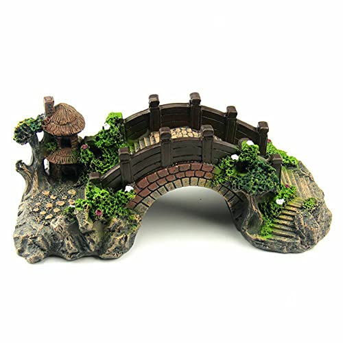 Artificial Bridge Rockery Resin Aquarium Ornaments Aquarium Accessories Retro Decoration