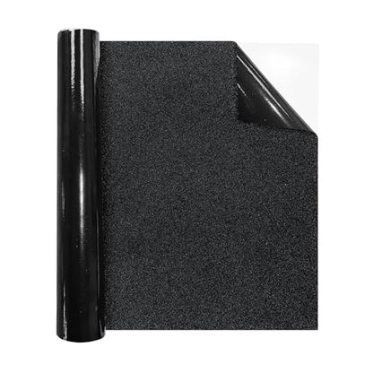 Black Aquarium Background, Static Cling Vinyl, 15.7 x 59.1 in | Reusable fish tank wallpaper with strong hold, clean removal and easy repositioning for a solid black aquarium backdrop. - size: 15.7×59.1 in