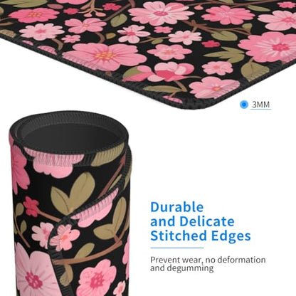 Flowers Computer Mouse Pad Anti-Slip Rubber Base Square Mouse Mat for Office Computer Mousepad 7.9 X 9.5 in - color: Flowers, size: 9.5L x 7.9W inches