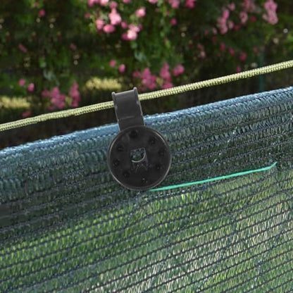 Beavorty 150pcs round Sunshade Clips Heavy Duty Non-slip Mesh Buckles for Garden Netting and Shade Cloth Fixing, Removable Reusable Tarp Clamps for Backyard and Greenhouse Use