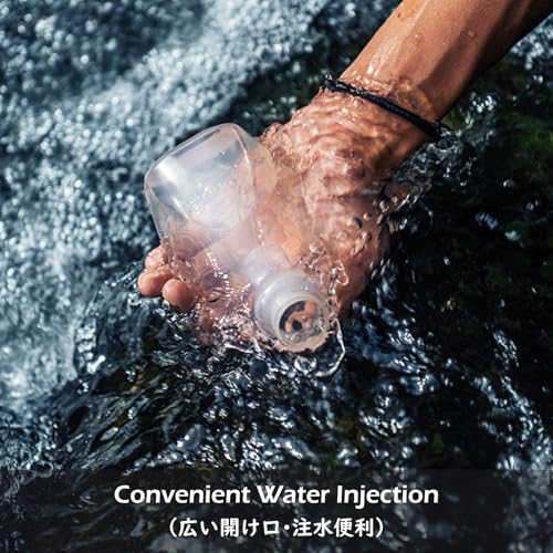TRIWONDER Running Water Bottle Handheld Plastic Flask Hydration Vest Packs Waist Belt Replacement for Runners Marathon Cycling Hiking - color: 01 Water Bottles - 170ml/5.7oz - 2 Packs