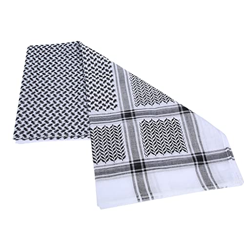 Men Arab Headscarf, Muslim Dubai Casual Headwear Scarf Muslim Headcover Headband Suit Headpiece for Saudi Traveling - color: Black Square