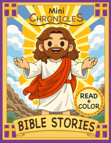 Mini Chronicles: Bible Stories: Read & Color Book for Kids (Mini Chronicles Coloring Books)