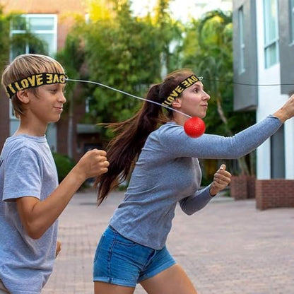 Kids Headband Reflex Ball Compact, Improve Reaction Speed, Build Dexterity | Children Indoor Fitness Supplies for Living Room, Bedroom, Courtyard, Gym