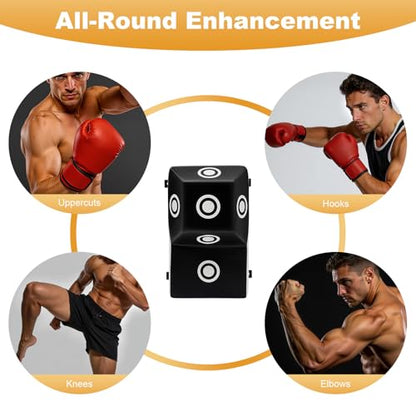 Wall Mount Uppercut Boxing Heavy Bag, MMA Training Punching Target Boxing Training Wall Target with Marking Points for Uppercuts, Hooks, Knees, Elbows, 13.78 * 9.84 * 23.62 inch