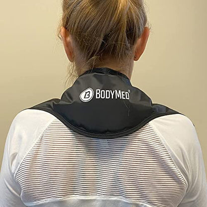 BodyMed Reusable Gel Ice Pack Cold Compress (2-Pack) for Neck - Professional Grade Cold Therapy for Injuries, Aches, Swelling, Bruises, Sprains - 21 in. x 6 in. (Neck Contour) - size: 21 in × 6 in (Neck Contour) (Pack of 2)