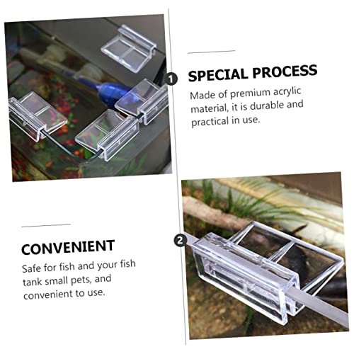 UPKOCH 15pcs Aquarium Cover Brackets Fish Tank Holder for Glass Easy Installation Suitable for Turtle Tanks and Open Fish