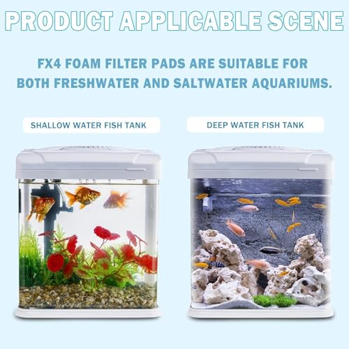 Podoy Fx4 FX5 FX6 Foam Filter Pads Replacement Compatible with Fluval Canister Filter (30 PCS) - size: 30 Packs