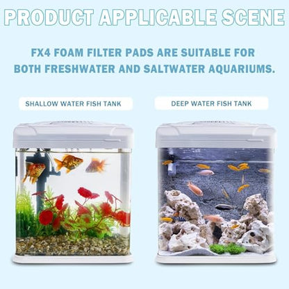 Podoy Fx4 FX5 FX6 Foam Filter Pads Replacement Compatible with Fluval Canister Filter (30 PCS) - size: 30 Packs