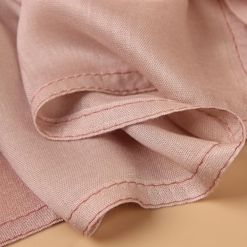 Modal Feel Hijab Scarf for Women, Lightweight Ombre Dual Color - color: 8#opink